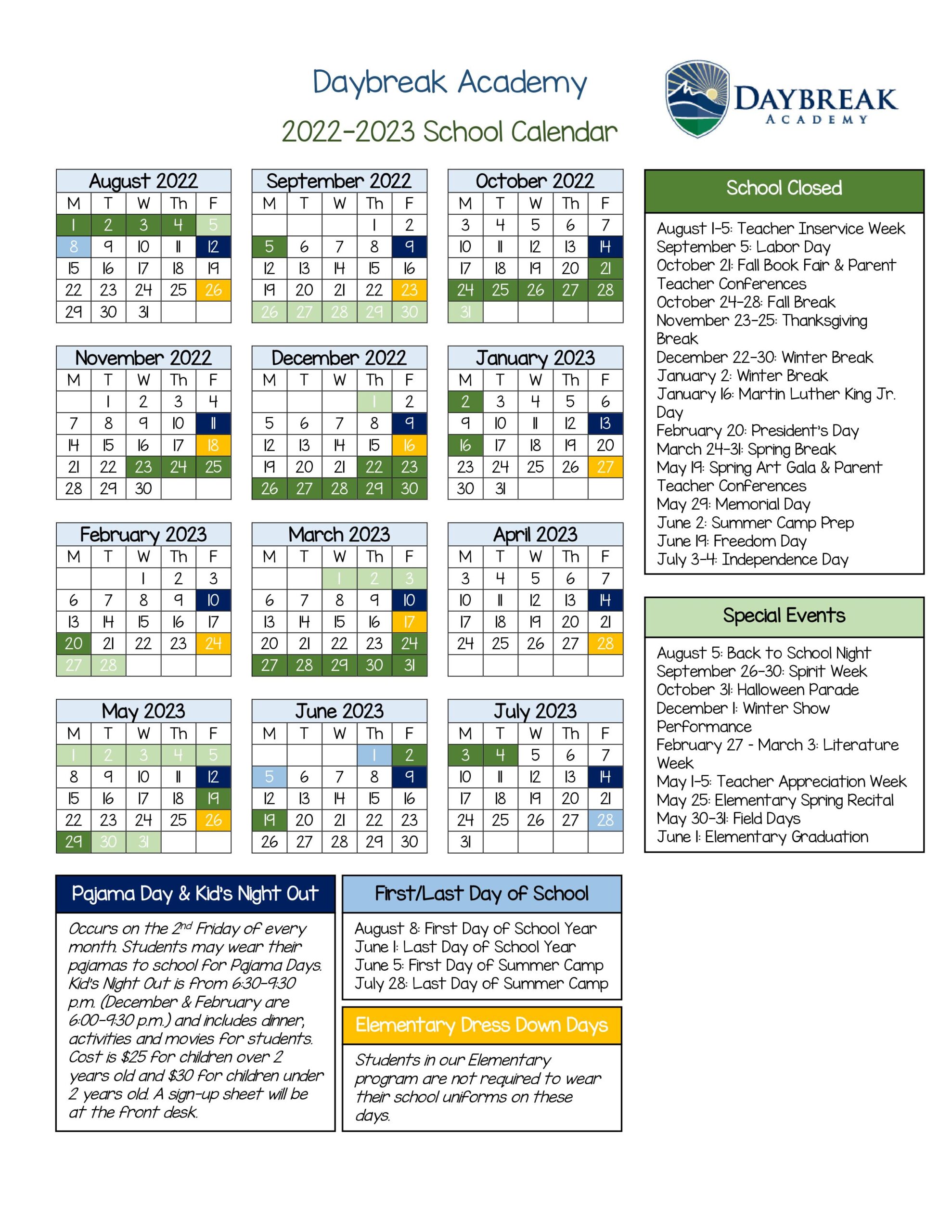 DA Calendar 22-23